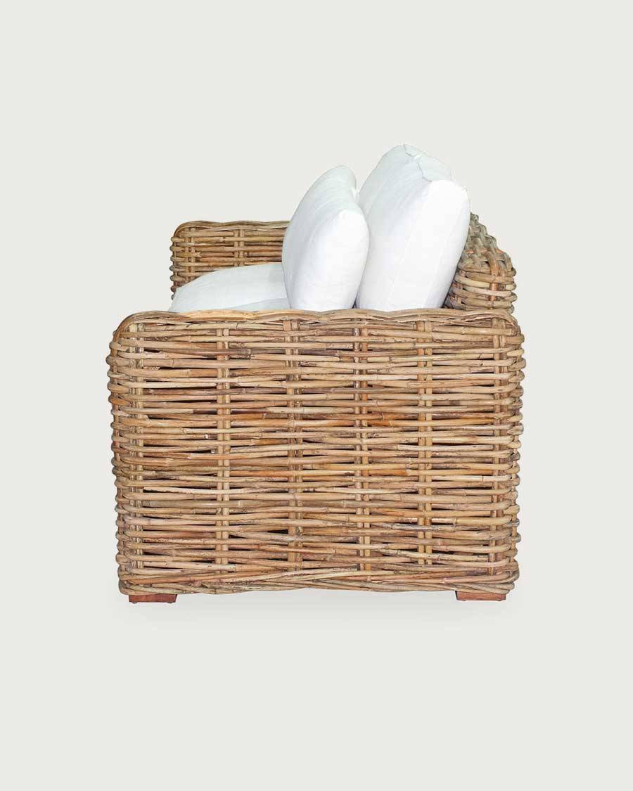 Cassiopée - Canapé de jardin en rotin 3 places - UNIQKA - Image 3
