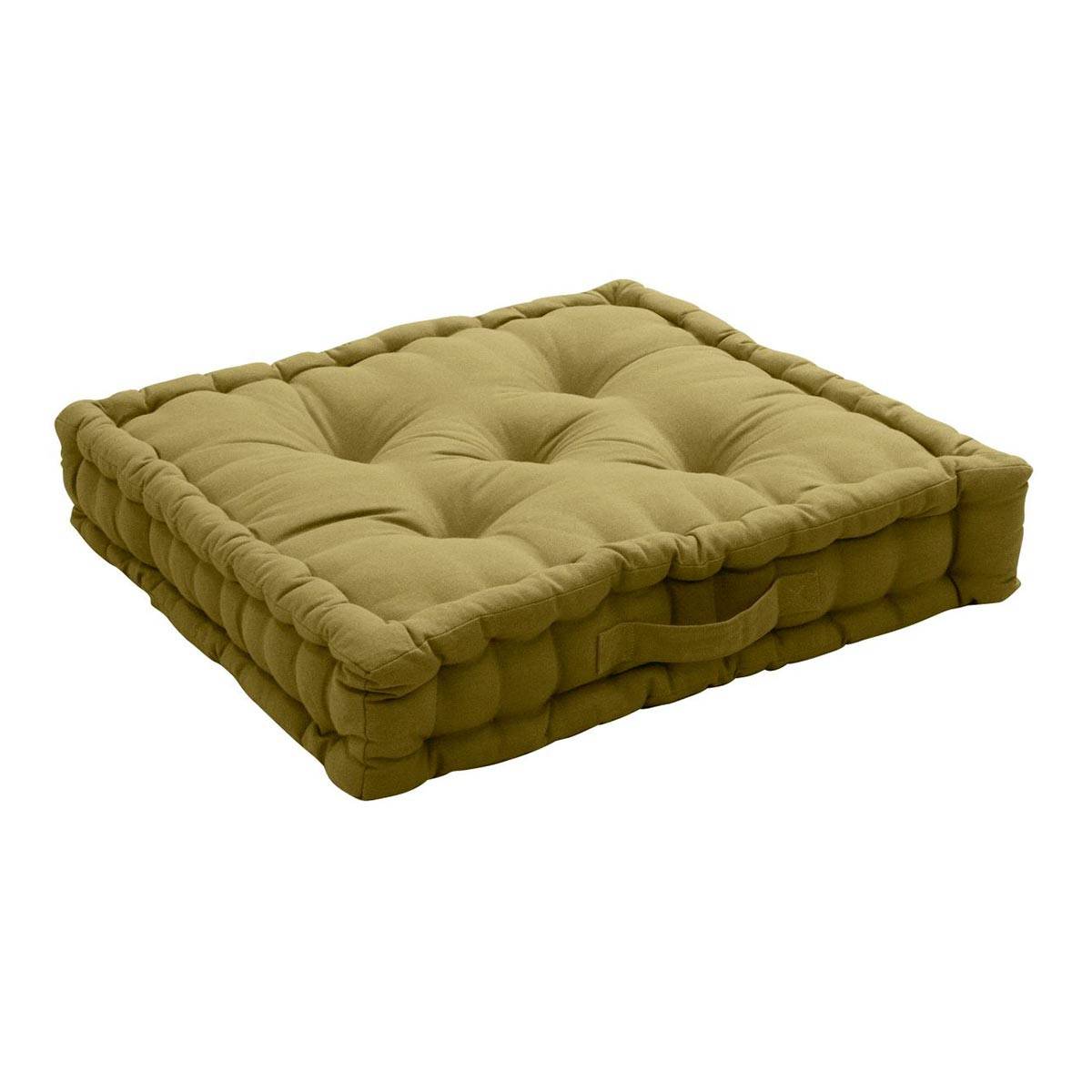 Enjoy Home - Coussin de Sol Uni "Panama" 50x50cm Bronze - Image 1