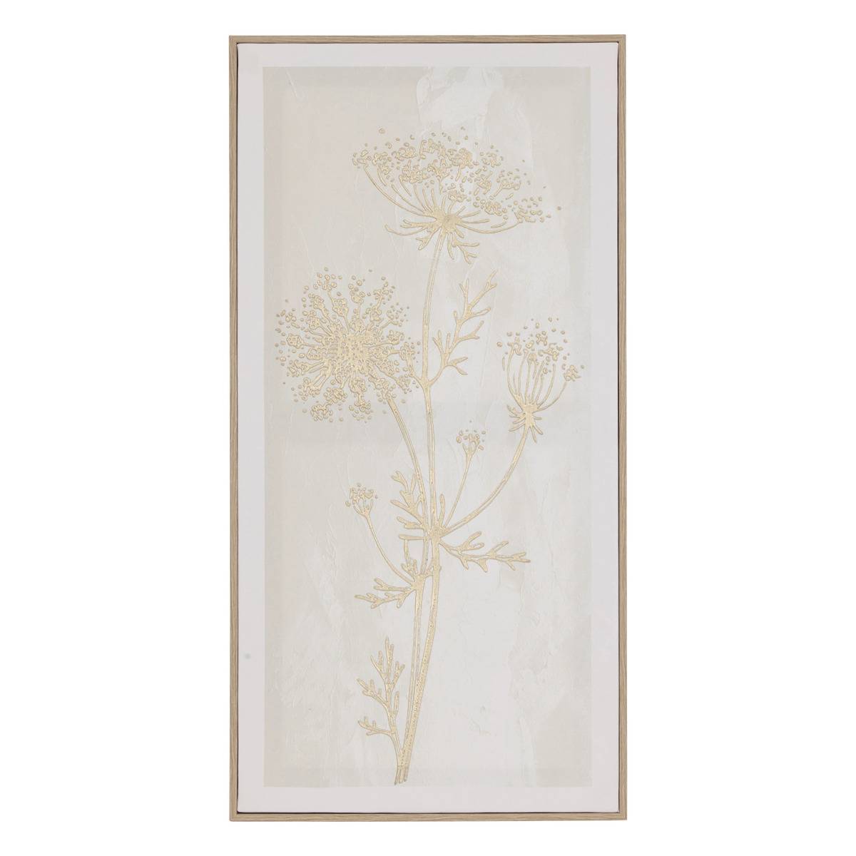 Atmosphera - Toile 3D Beryl blanc 30x60cm - Atmosphera Créateur d'intérieur - Image 2