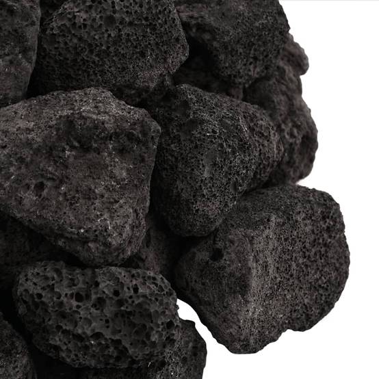 Pierres de Lave pour Aquascaping et Paillage Décoratif 10 kg Noir 3-5 cm - ComfortXL Outdoor Living - Image 5