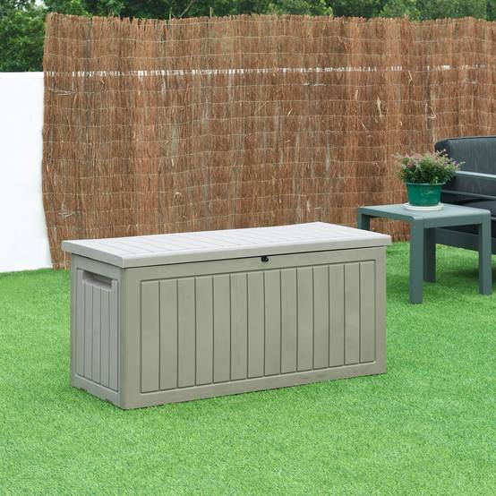 Casa.Pro - Coffre de rangement Filetto 124 x 53 x 57 cm effet bois beige casa.pro - Image 2