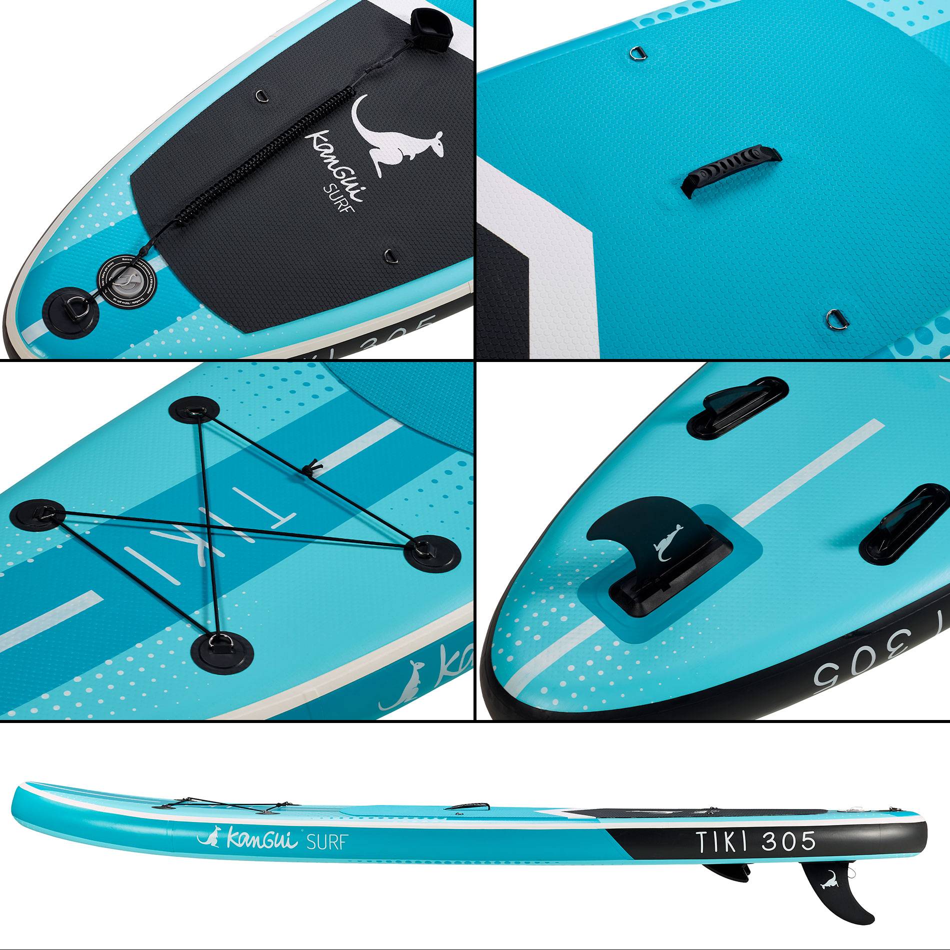 Kangui - KANGUI Stand up paddle gonflable SUP avec siège kayak, 305cm - TIKI - Image 2