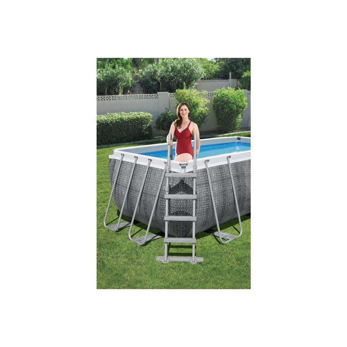 Bestway - Piscine tubulaire rectangulaire Power Steel 4,12 x 2,01 x 1,22 m - Bestway - Image 5