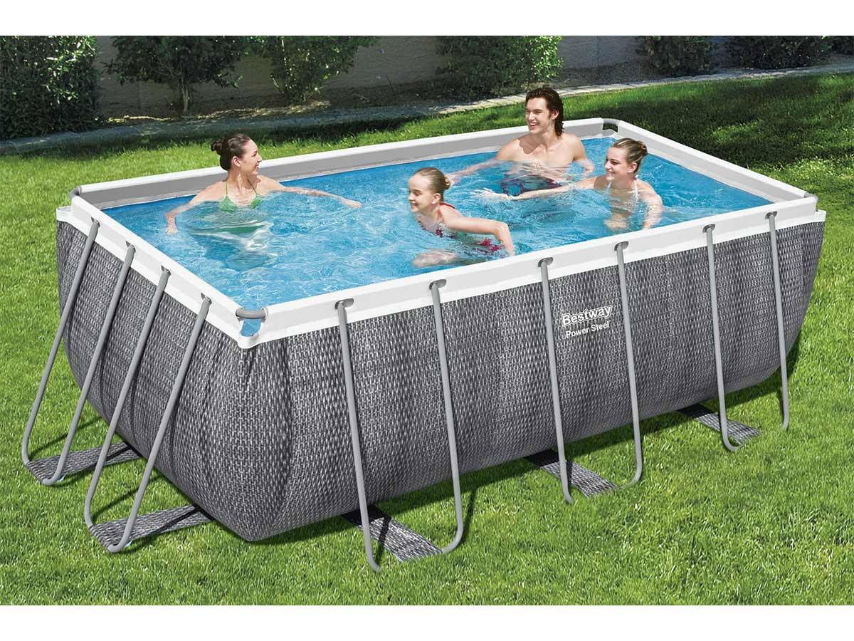 Bestway - Piscine tubulaire rectangulaire Power Steel 4,12 x 2,01 x 1,22 m - Bestway - Image 2