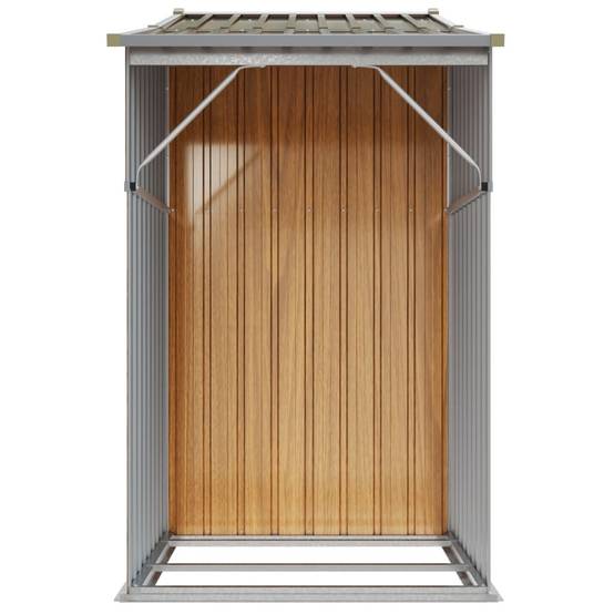 Vidaxl - Abri de jardin marron 277x93x179 cm acier galvanisé vidaXL 364522 - Image 6