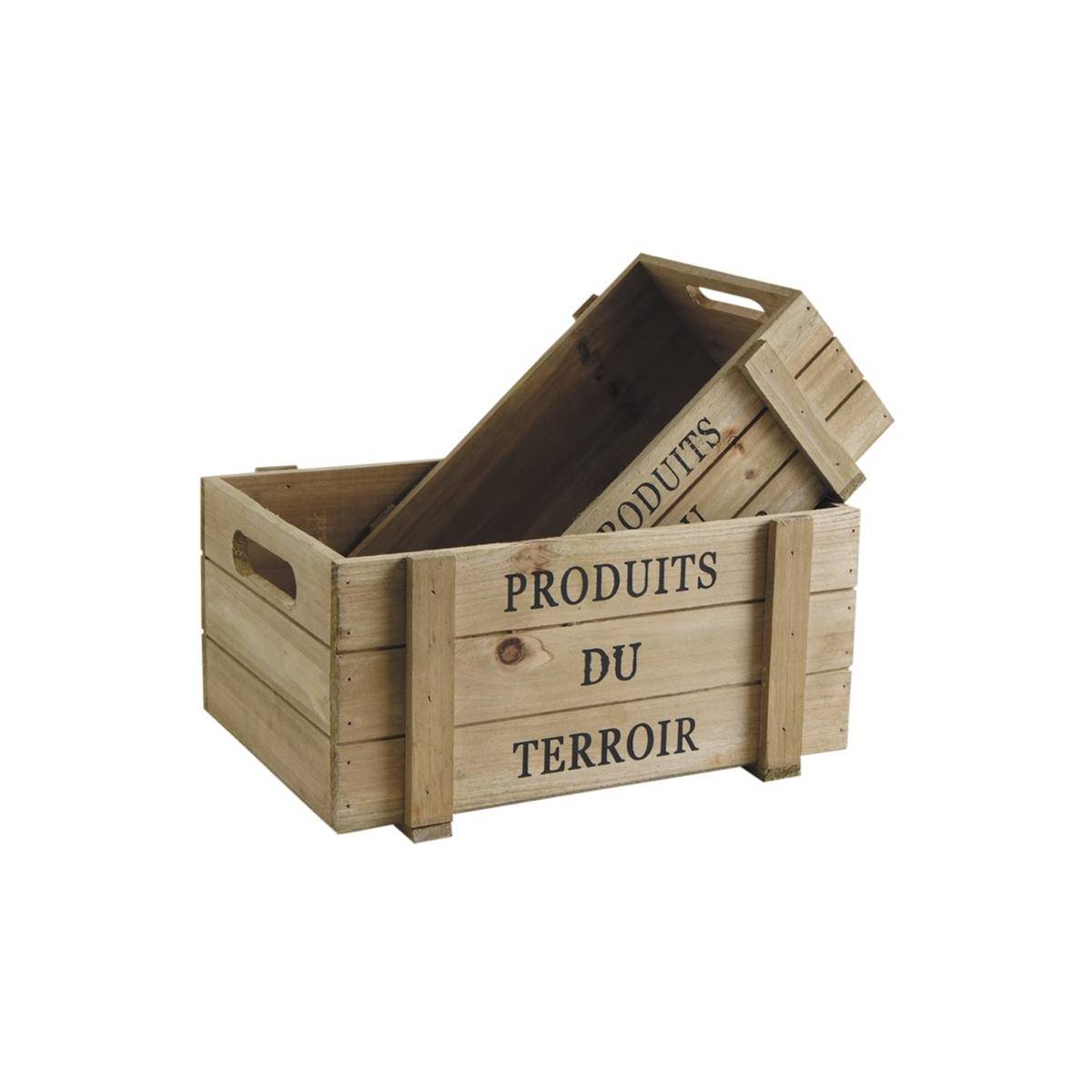 Aubry Gaspard - Caisses en bois vieilli Produits du Terroir - Image 1