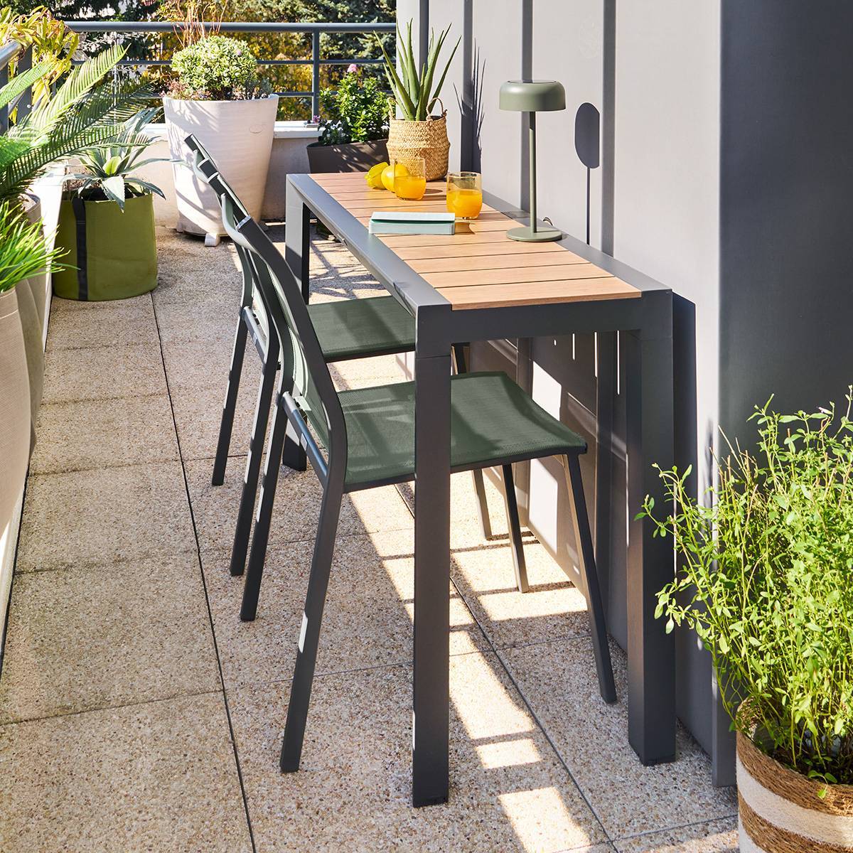 Hesperide - Table de jardin 2 places Evasion miel - Hespéride