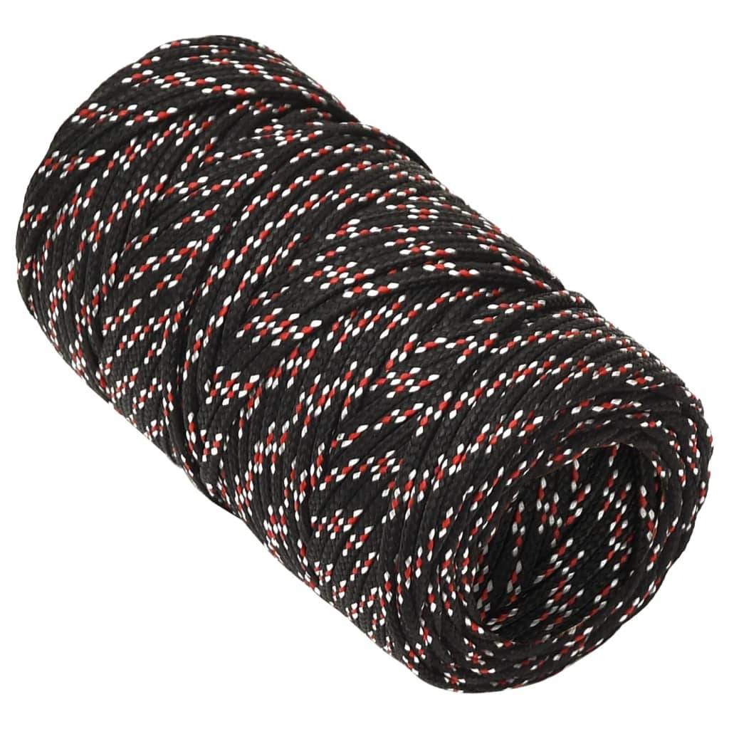 Corde de bateau Noir 2 mm 250 m Polypropylène Maison Chic - Image 3