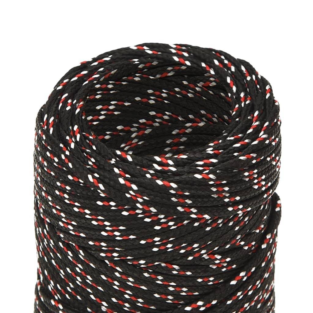 Corde de bateau Noir 2 mm 250 m Polypropylène Maison Chic - Image 4