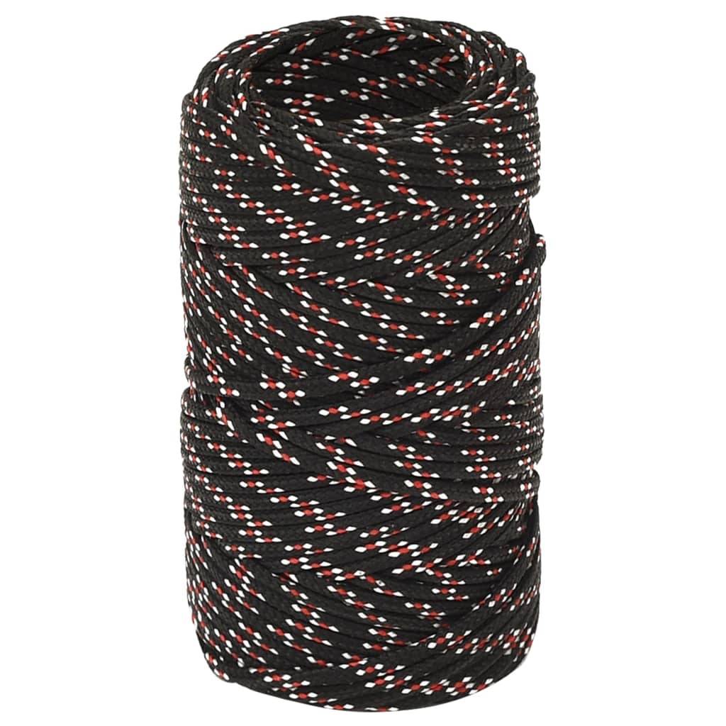 Corde de bateau Noir 2 mm 250 m Polypropylène Maison Chic - Image 1
