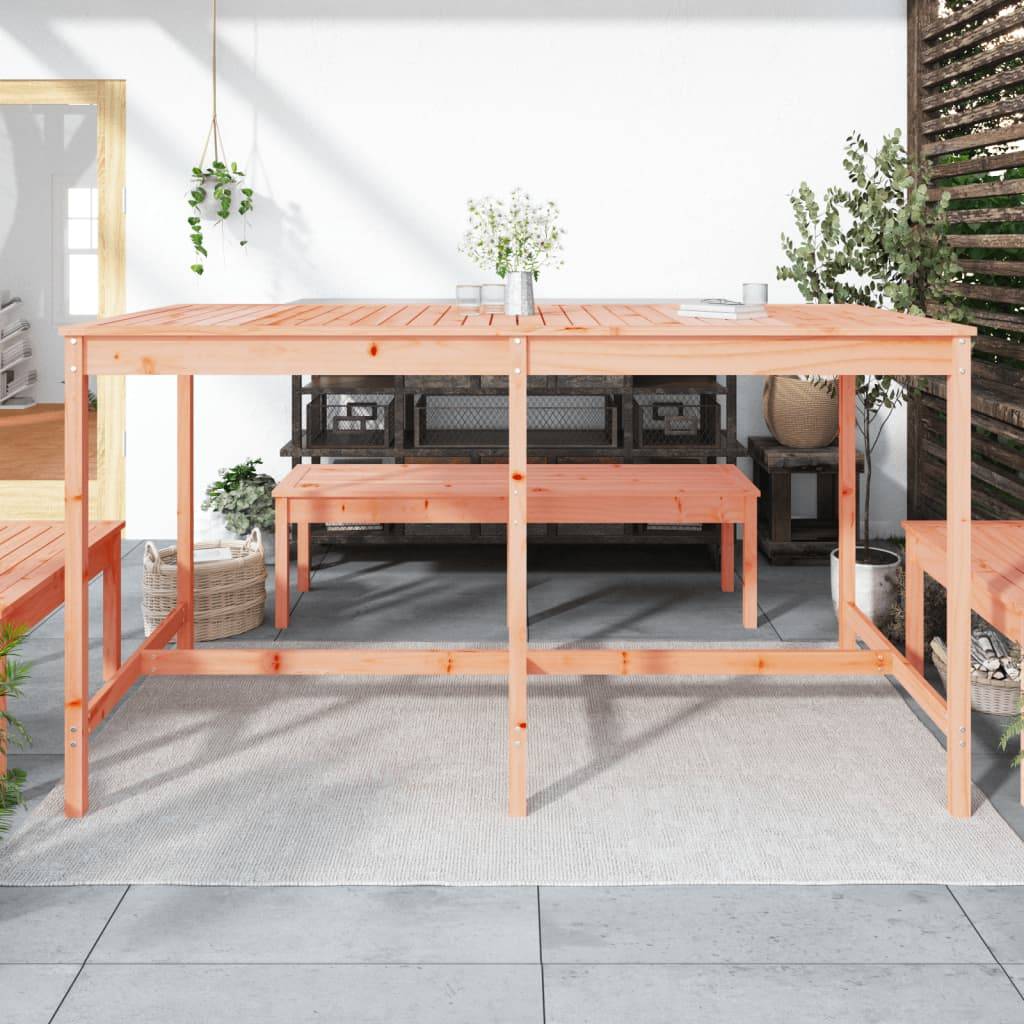 PANGIVO - Table de jardin bois massif douglas 203,5 x 90 x 110 cm - PANGIVO - Image 3