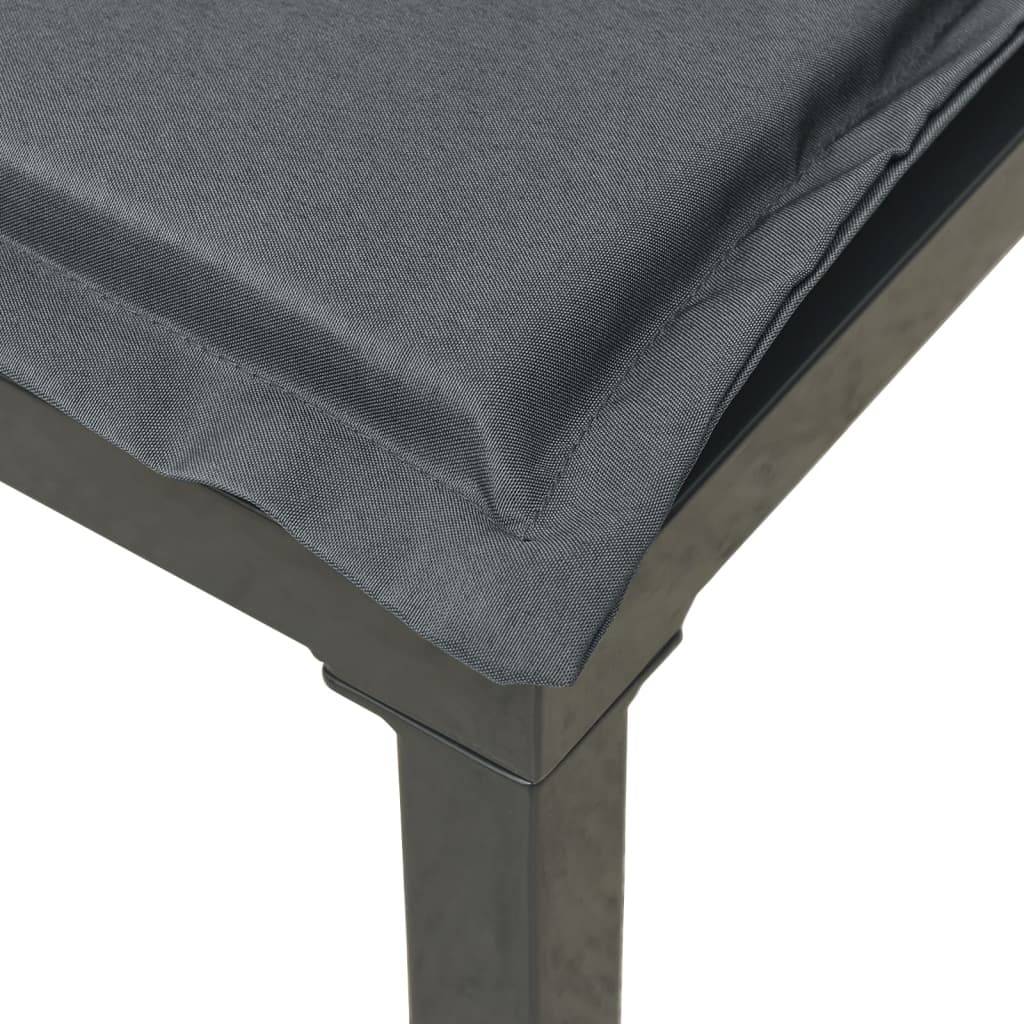 Salon de jardin 3 pcs | Mobilier d'extérieur noir et gris résine tressée Maison Chic - Image 7