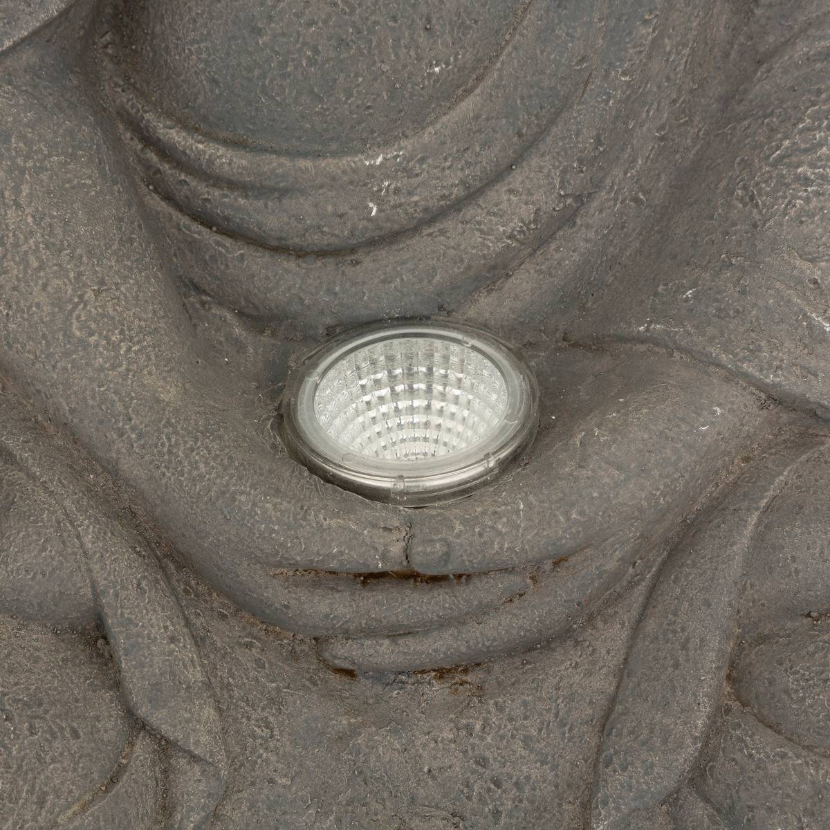 Lampe solaire Bouddha gris ardoise H43cm ATMOSPHERA CREATEUR D'INTERIEUR - Image 4