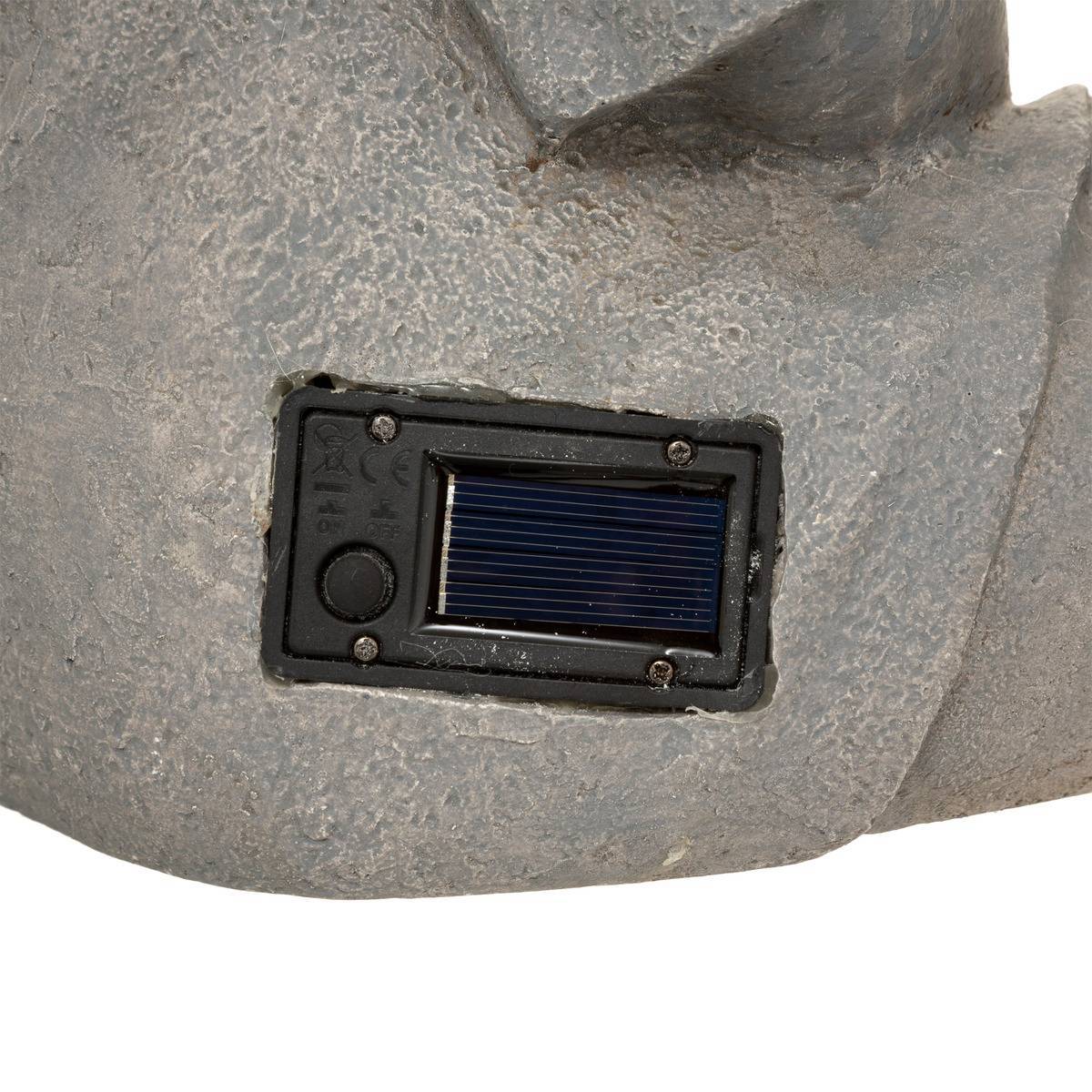 Lampe solaire Bouddha gris ardoise H43cm ATMOSPHERA CREATEUR D'INTERIEUR - Image 5