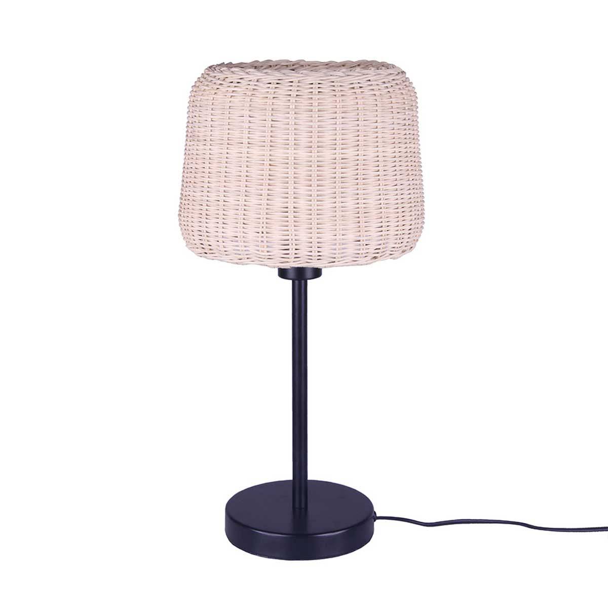 Lumisky - Lampe intérieur ISIDORA Beige Rotin H44CM - Image 1