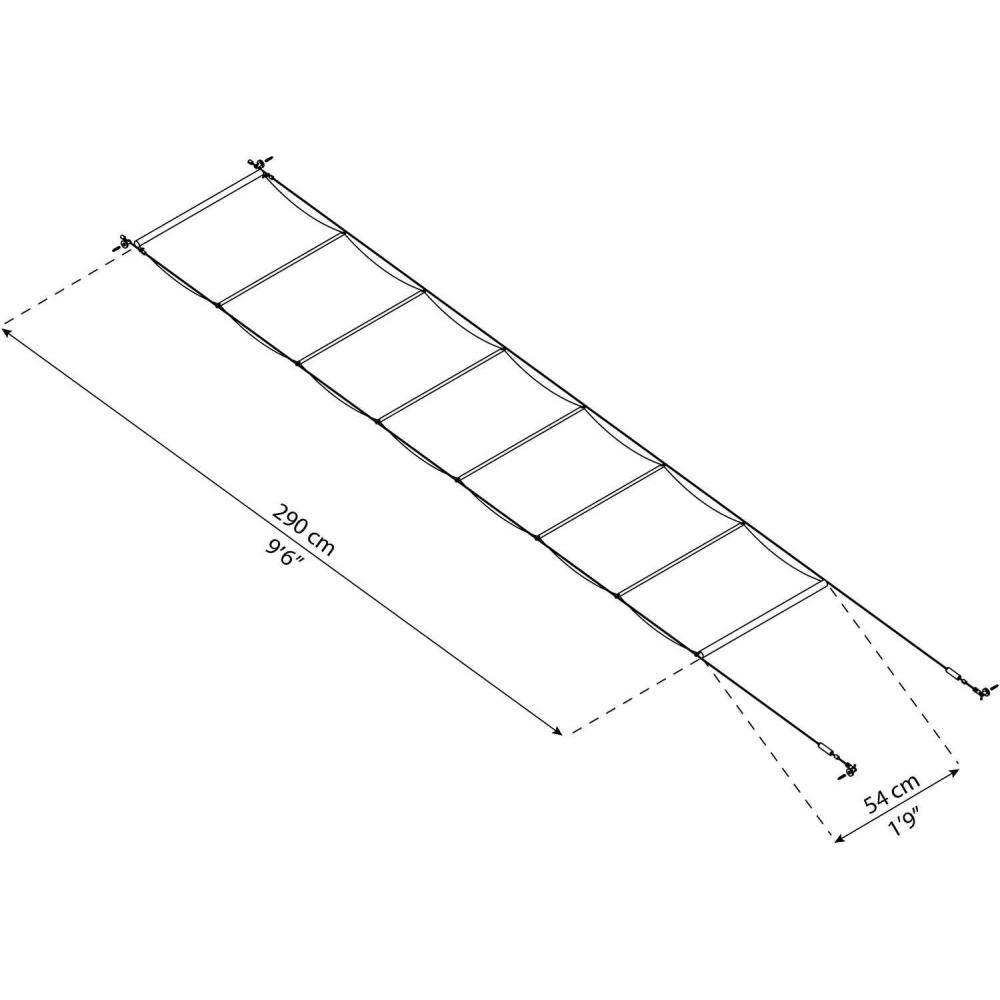 Canopia by Palram - Stores de toit effet lin pour pergola Pour pergola 3x7.4 m - Image 4
