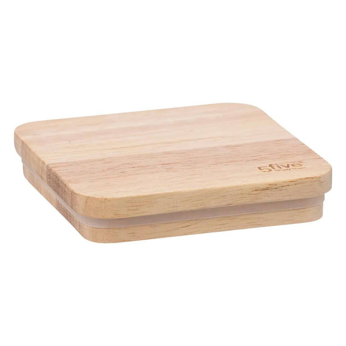Boîte à pâtes en métal Bleu Navy et couvercle en bois déco Relief Color - Image 5
