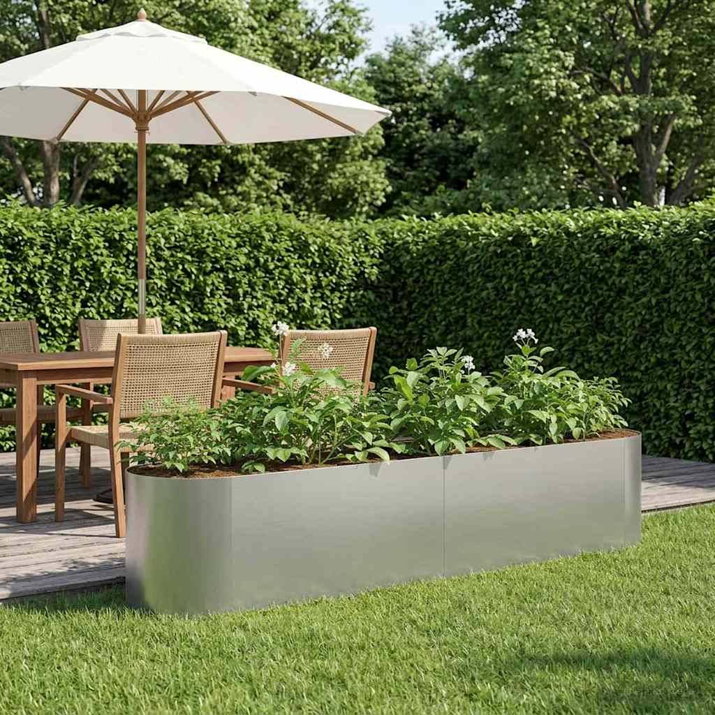 ComfortXL - Carré potager surélevé acier galvanisé jardinage extérieur enracinement profond 200x40cm - ComfortXL Outdoor Living - Image 1