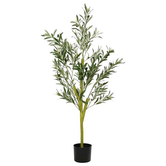 ComfortXL - Olivier Artificiel Tronc Bois Naturel Déco Intérieur 120cm Vert - ComfortXL Outdoor Living - Image 1