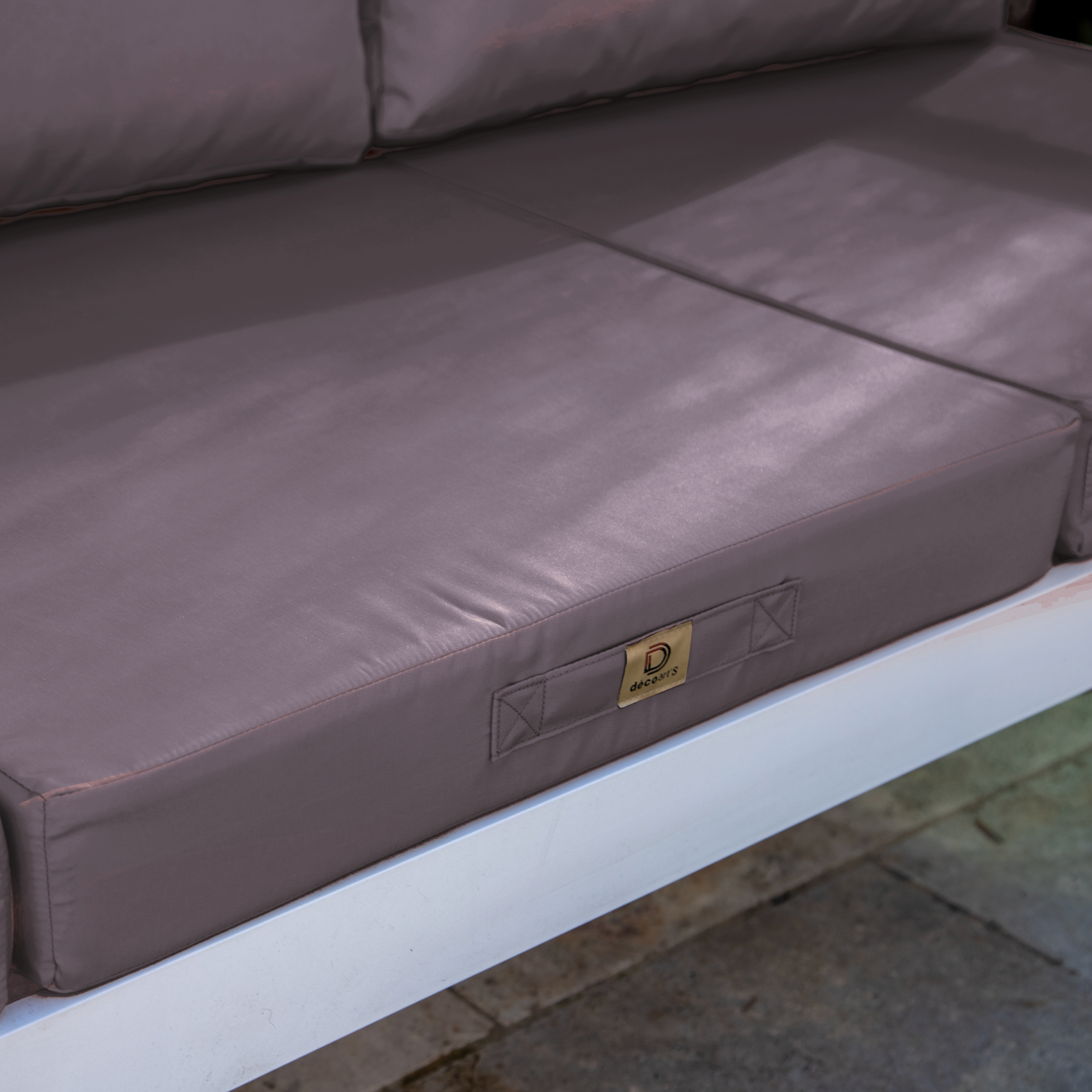 Coussins pour salon de jardin déhoussable 60x60cm Gris carbone - Déco arts - Image 6
