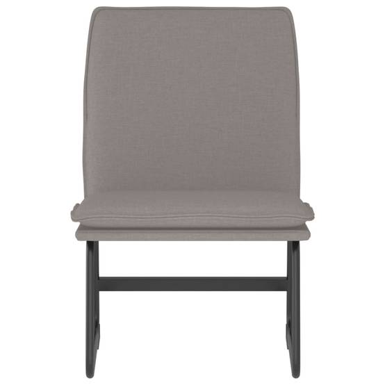 Chaise longue | Transat | Bain de soleil Taupe 52x75x76 cm Tissu - Image 3