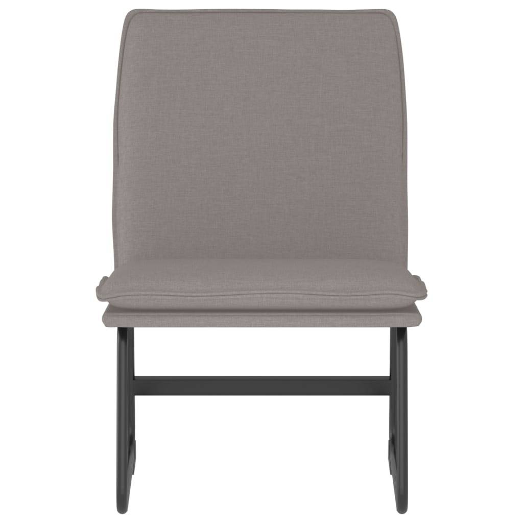 Chaise longue | Transat | Bain de soleil Taupe 52x75x76 cm Tissu - Image 3