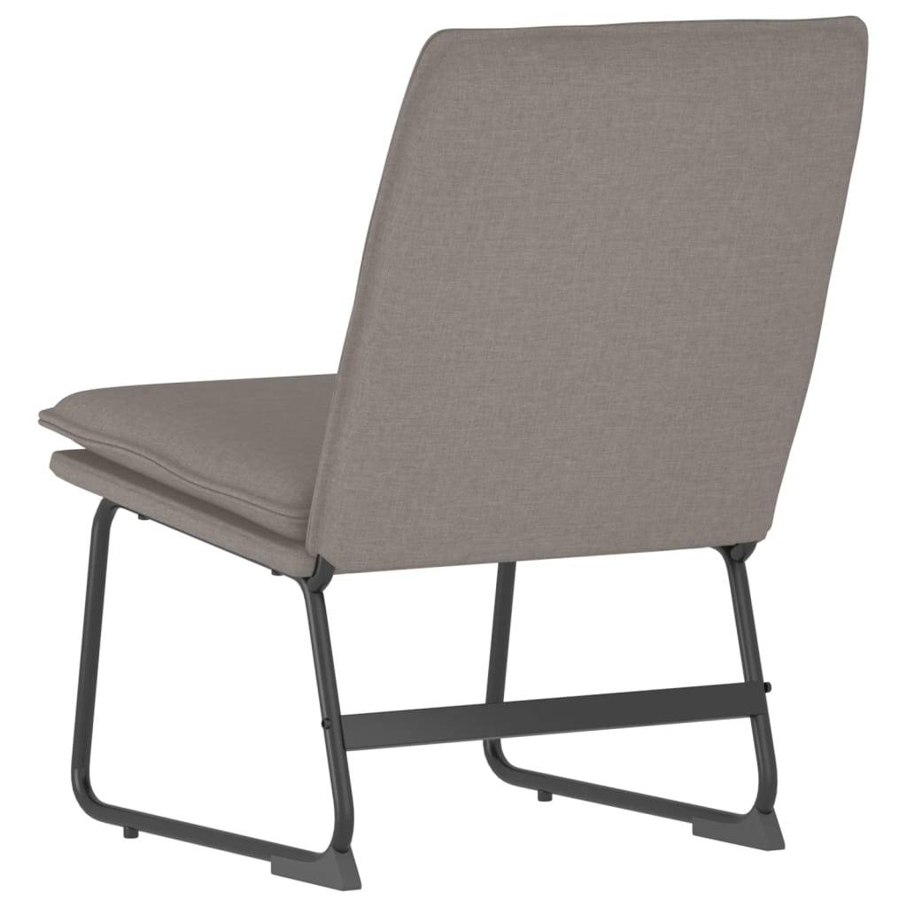 Chaise longue | Transat | Bain de soleil Taupe 52x75x76 cm Tissu - Image 5