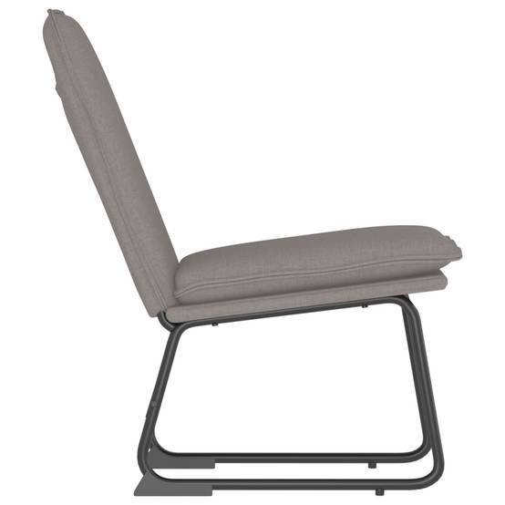 Chaise longue | Transat | Bain de soleil Taupe 52x75x76 cm Tissu - Image 4