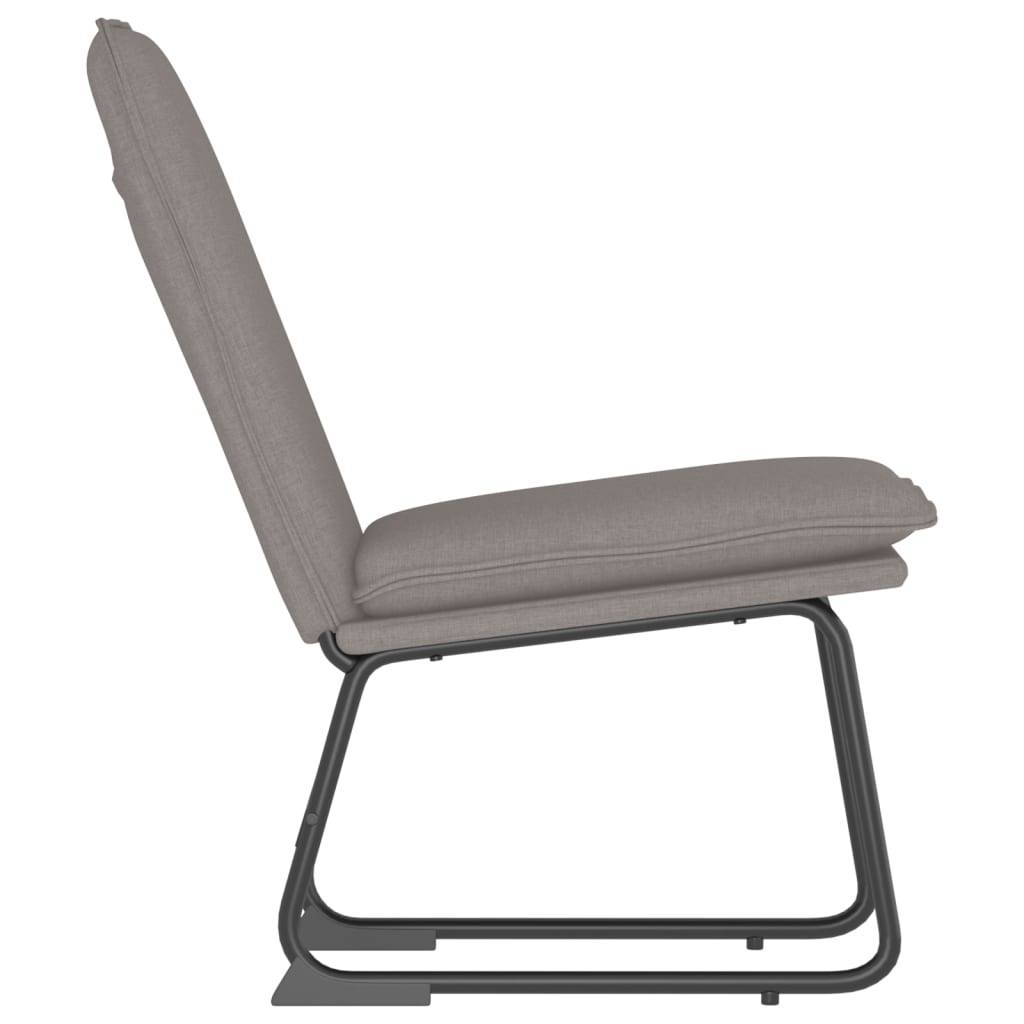 Chaise longue | Transat | Bain de soleil Taupe 52x75x76 cm Tissu - Image 4