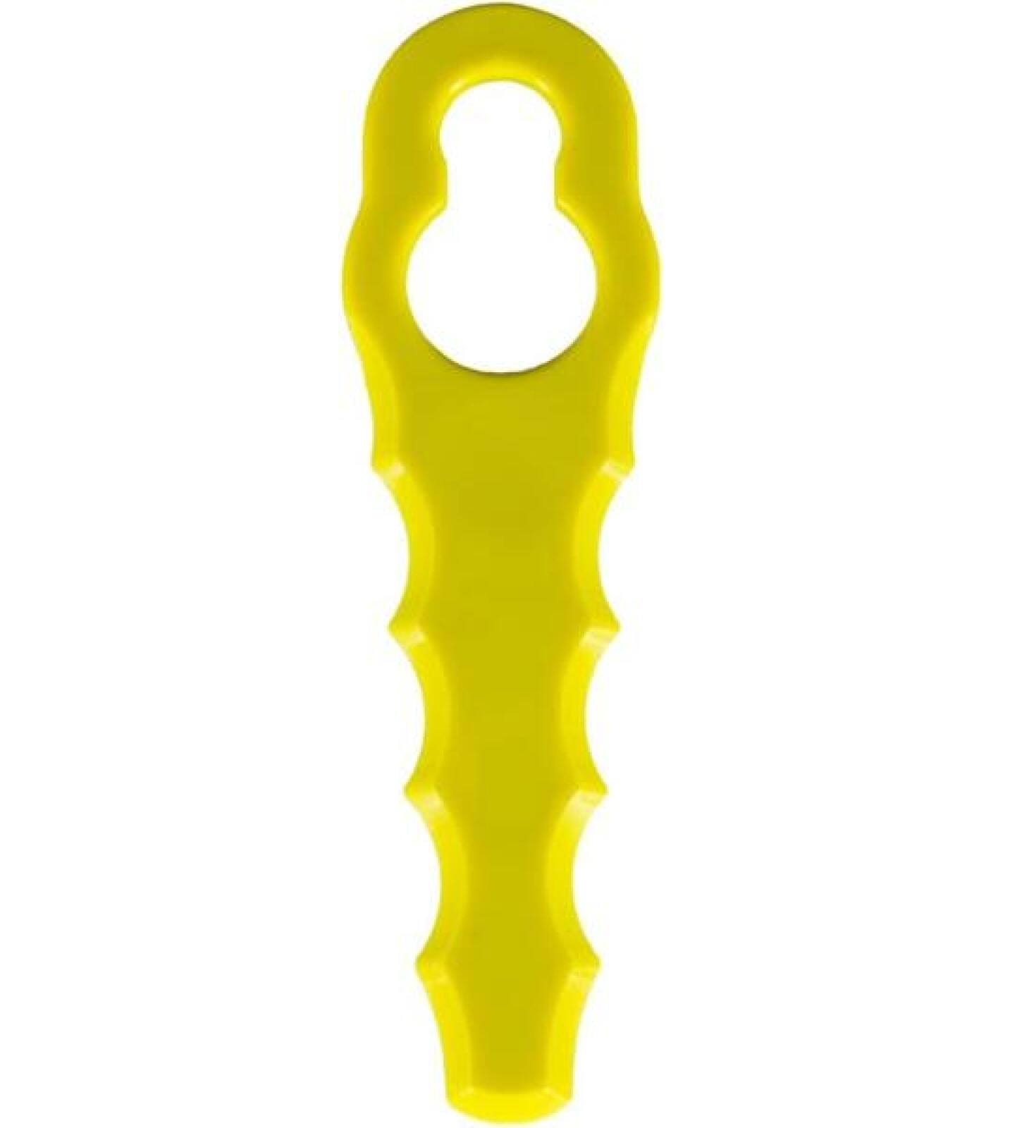 Lames de rechange - Tête de lame doublement dentelée - Pour tondeuses à gazon Ryobi RAC155, RAC157 et RAC158 - Jaune - 100 lames-Lytech - Image 2