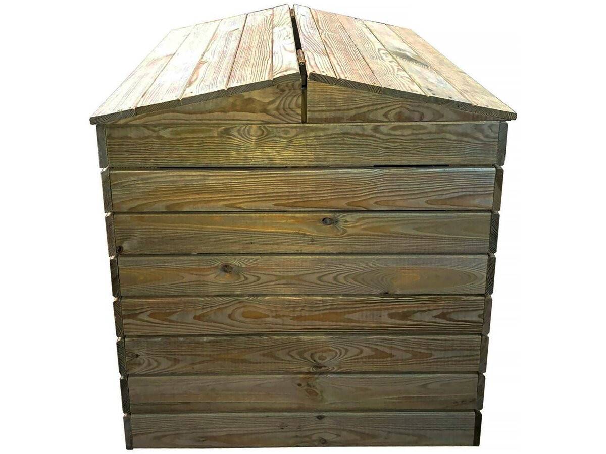 Composteur En Bois 500l "douglas" 80 X 80 X 85 Cm -habitat Et Jardin - Image 4