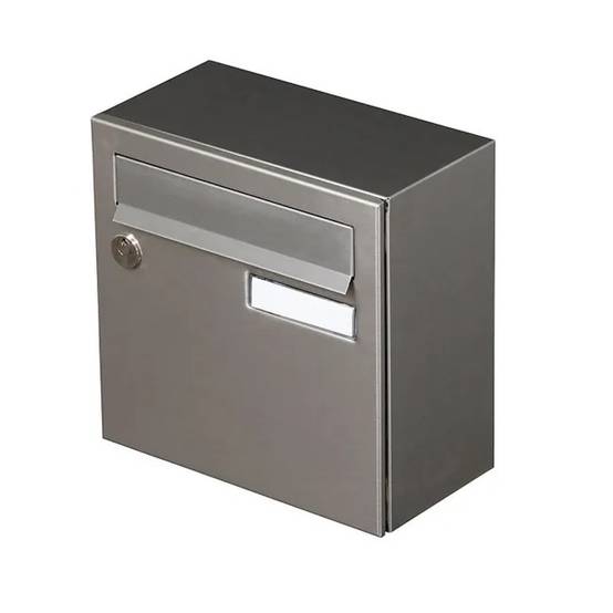 Boîte aux lettres compacte 1 porte extérieur - Rivage - acier inoxydable gris - Image 2