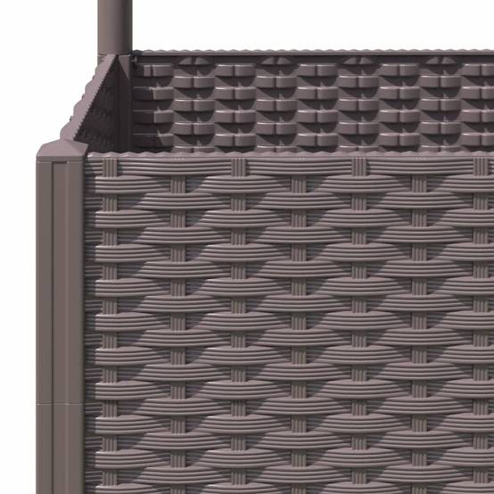 ComfortXL - Très grande jardinière treillis carrée 120x136cm Marron pour brise-vue – ComfortXL Outdoor Living - Image 7