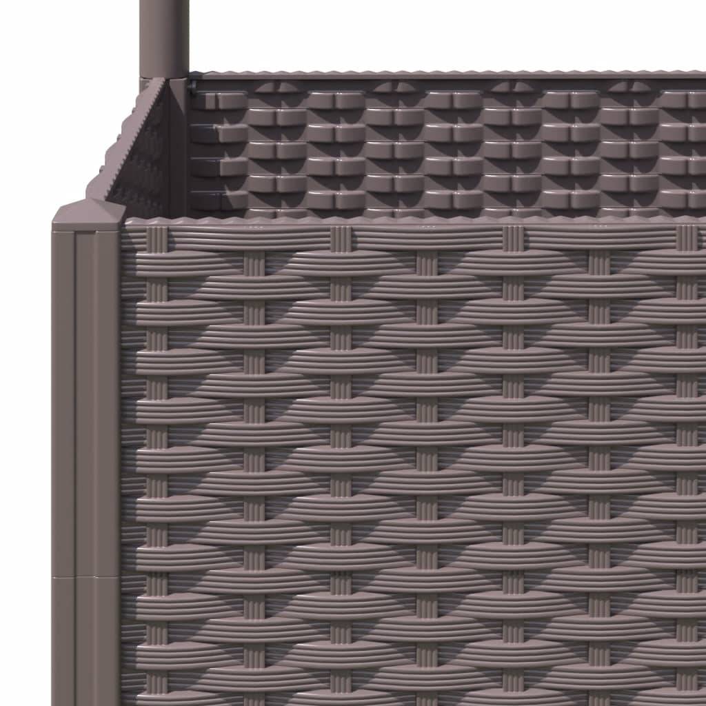 ComfortXL - Très grande jardinière treillis carrée 120x136cm Marron pour brise-vue – ComfortXL Outdoor Living - Image 7