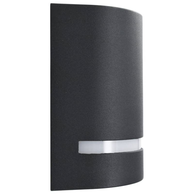 Vidaxl - Appliques Murales D Extérieur 2 Pcs 35 W Noir Demi Rond - Image 4