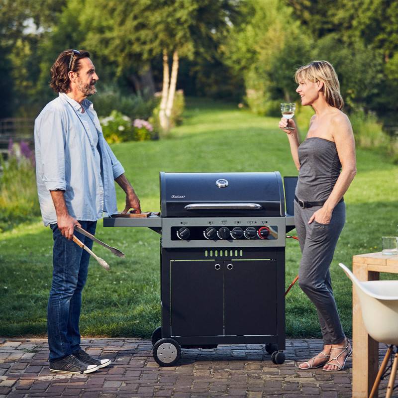 Barbecue gaz Boston Black 4 IK Turbo - ENDERS - 4 brûleurs dont 1 Turbo Zone - Image 3