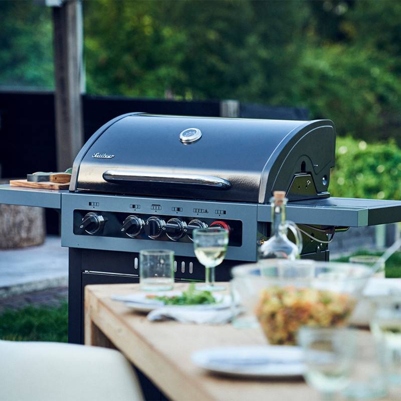 Barbecue gaz Boston Black 4 IK Turbo - ENDERS - 4 brûleurs dont 1 Turbo Zone - Image 2