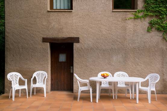 Set 4 fauteuils intérieur, extérieur blanc PALMA garbar - Image 6