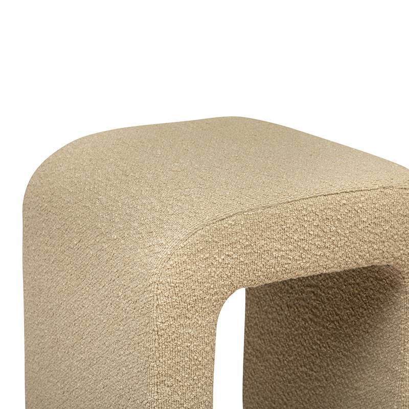 Tabouret bouclette Sevi beige Atmosphera - Image 3
