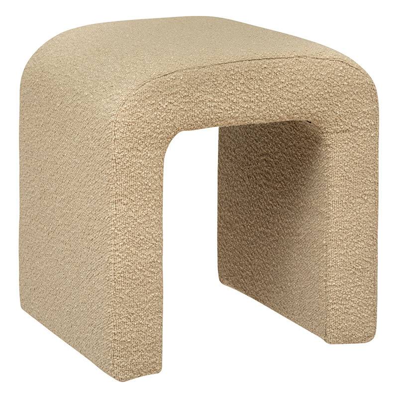 Tabouret bouclette Sevi beige Atmosphera - Image 1