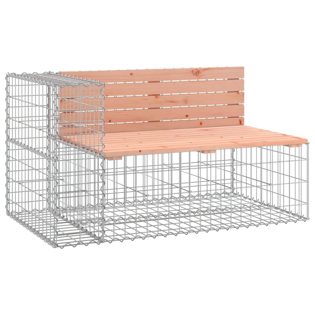 Maison Chic - Banc de jardin - Banc d'extérieur - Banquette design gabion 244x71x65,5 cm bois massif douglas - Image 3