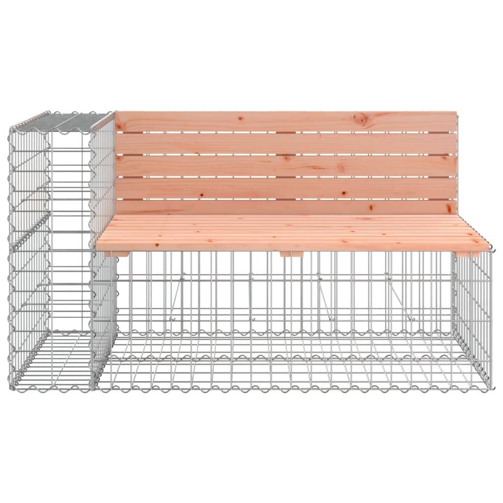 Maison Chic - Banc de jardin - Banc d'extérieur - Banquette design gabion 244x71x65,5 cm bois massif douglas - Image 4
