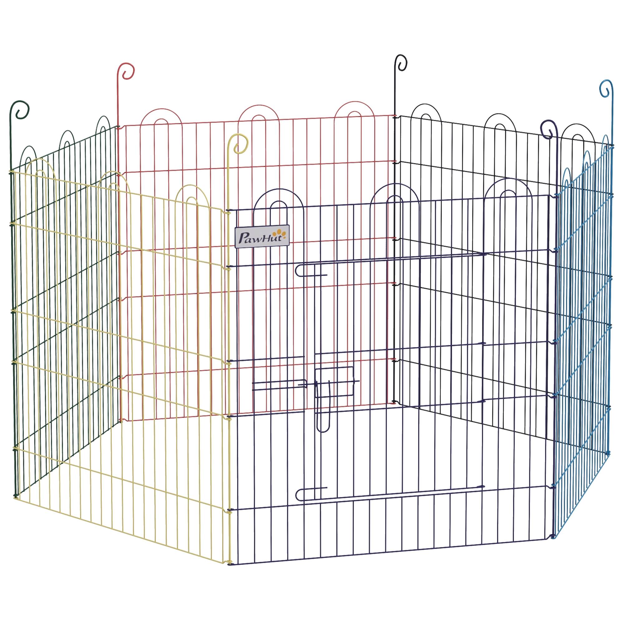 Parc enclos modulable fil métallique pour lapins et rongeurs 120x60cm multi - ComfortXL Outdoor Living - Image 2