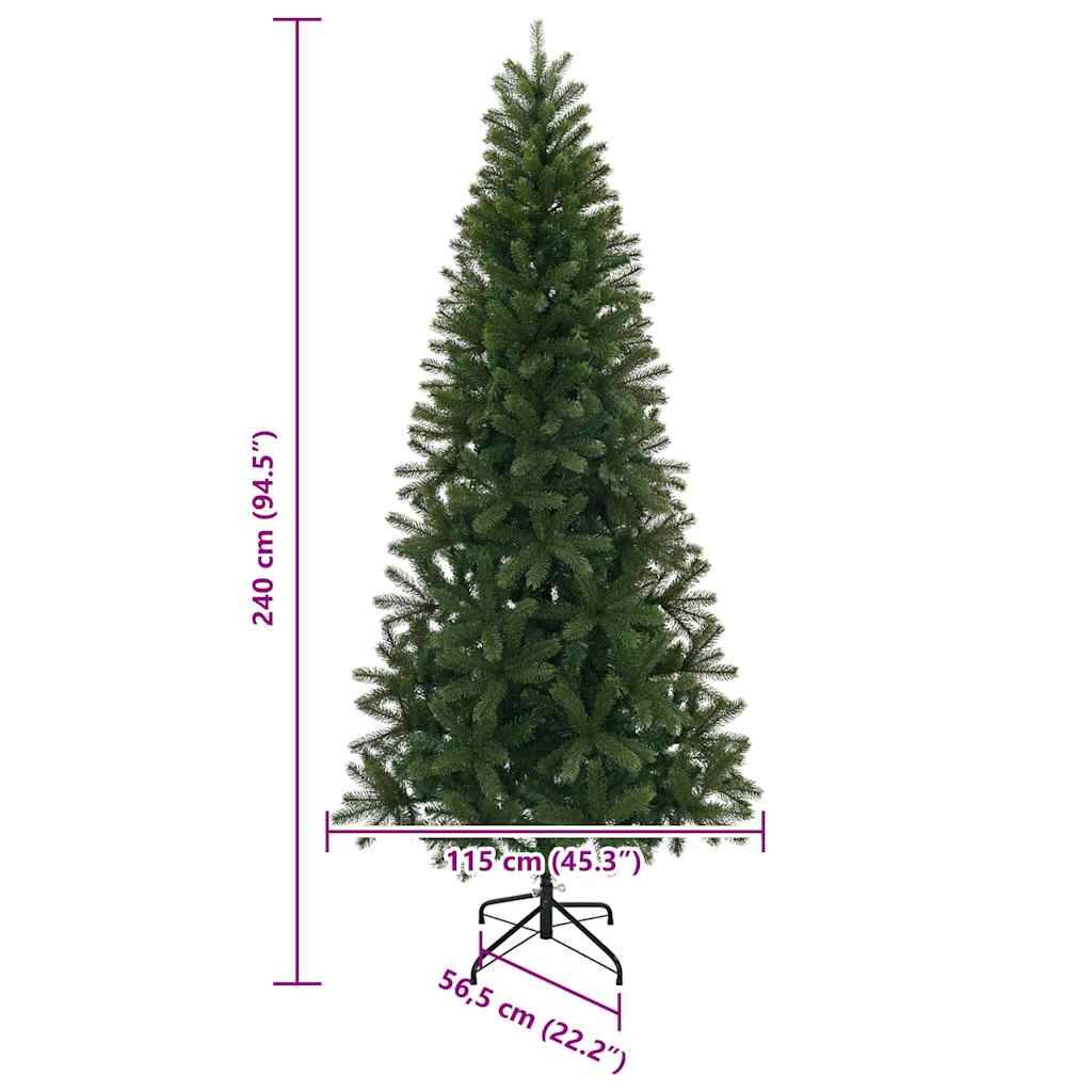 Vidaxl - Sapin de Noël artificiel Vert 240 cm PVC, PE et acier vidaXL 42018736 - Image 3