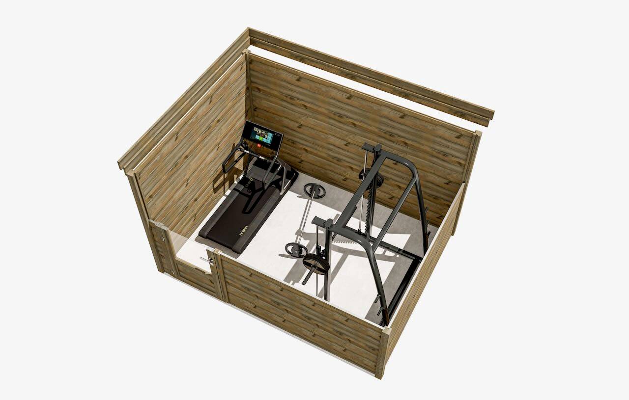 Abri Français - ABRI DE JARDIN bois autoclave 27mm - 3,44x2,64m / 9m2 - Bac acier - Abri Français - Image 5