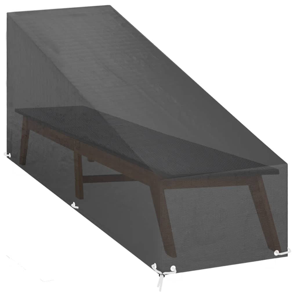 Maison Chic - Housse de protection | Couvercle de protection | Housse de chaise longue 12 œillets 205x75x40/70 cm polyéthylène Maison Chic - Image 1