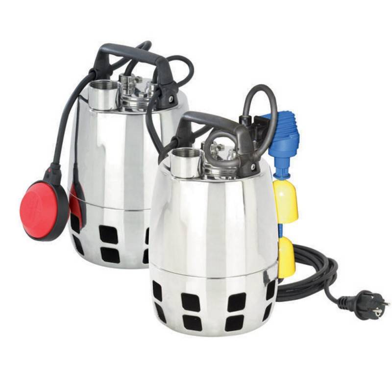 Pompe de relevage Calpeda tout inox GXVM256 0,25 KW - Monophasé 220V - Jusqu'à 10.2 M3/H - Livrée avec condensateur, flotteur réglable et un câble d'a - Image 1