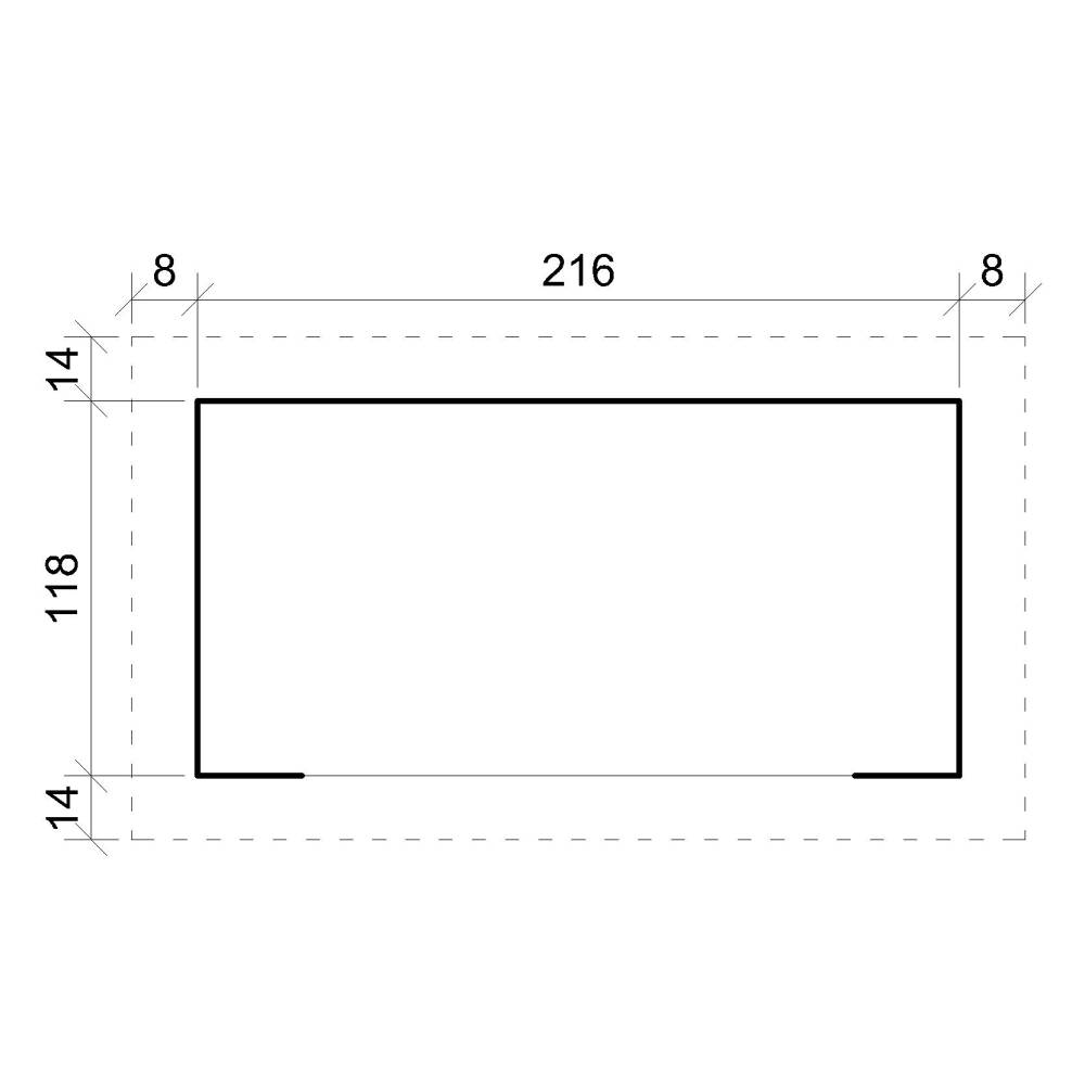 Timbela - Abri à bûches -l146xL232xH199 cm / 2.63 m² - Abri De Stockage Du Bois et range bûches extérieur - 19 mm d’épaisseur - Timbela M202 - Image 6