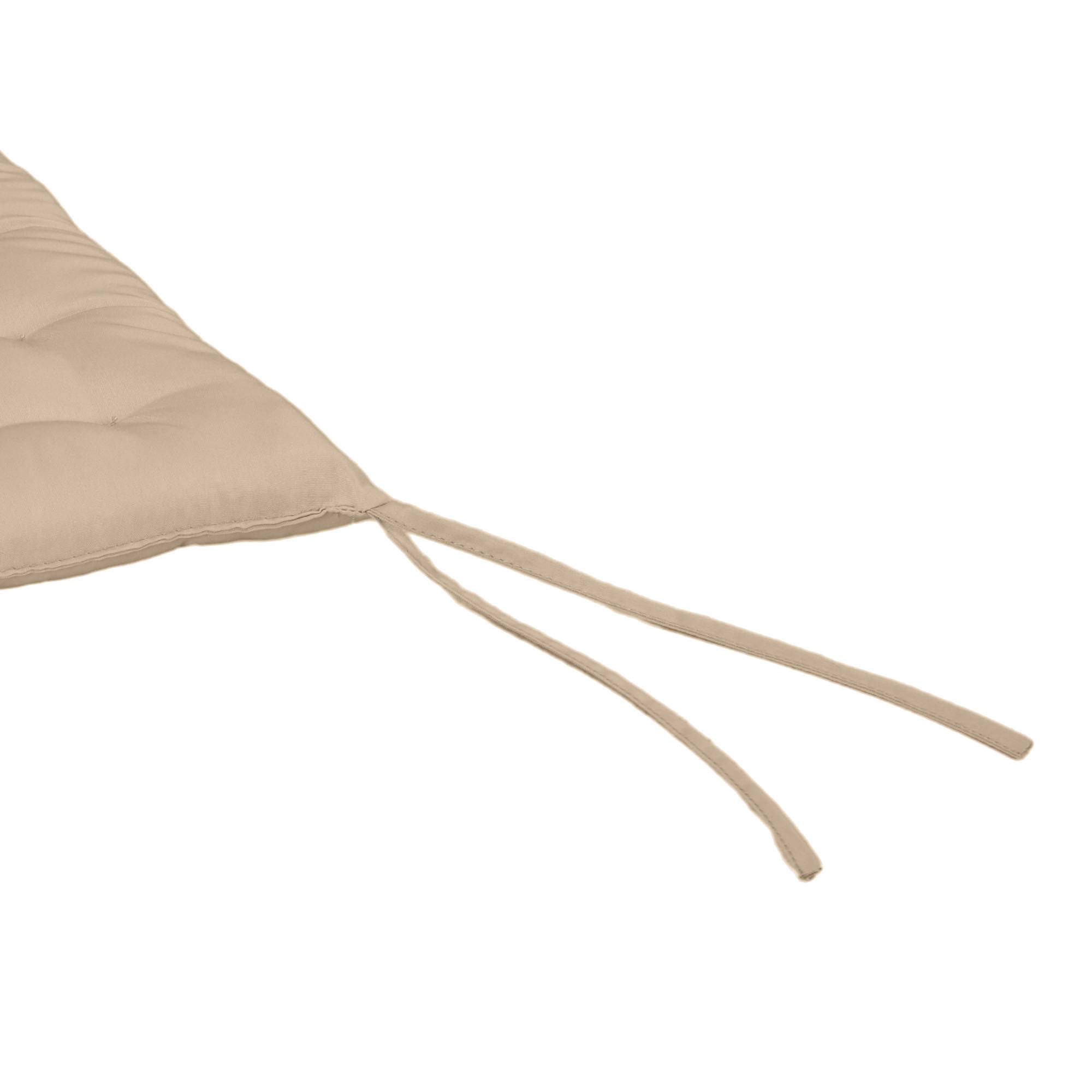 Lot de 6 coussins de chaise de jardin, Coussins extérieur capitonné, grand confort cm avec attaches, dim. 40L x 40l cm - Image 9