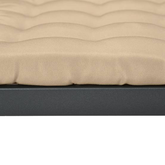 Lot de 6 coussins de chaise de jardin, Coussins extérieur capitonné, grand confort cm avec attaches, dim. 40L x 40l cm - Image 8